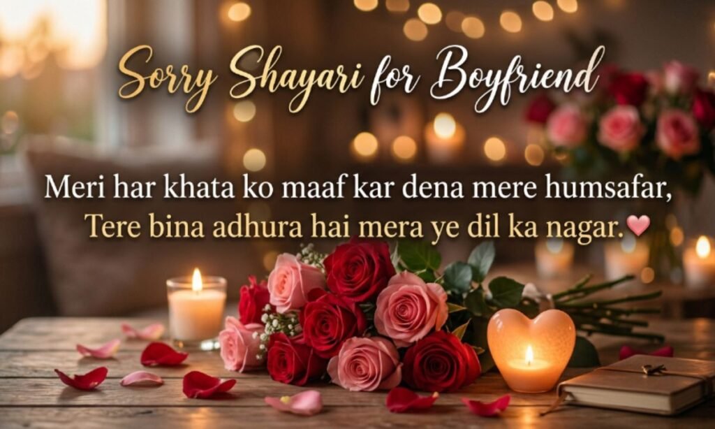 Sorry Shayari for Boyfriend
