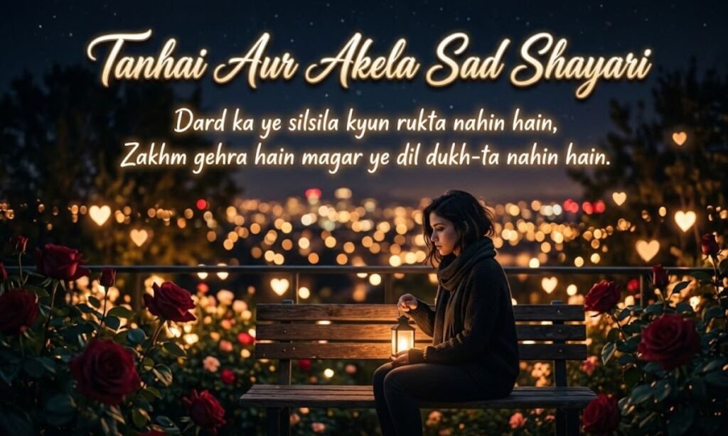 Tanhai Aur Akela Sad Shayari