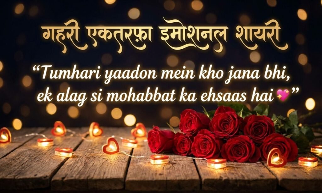 गहरी एकतरफ़ा इमोशनल शायरी