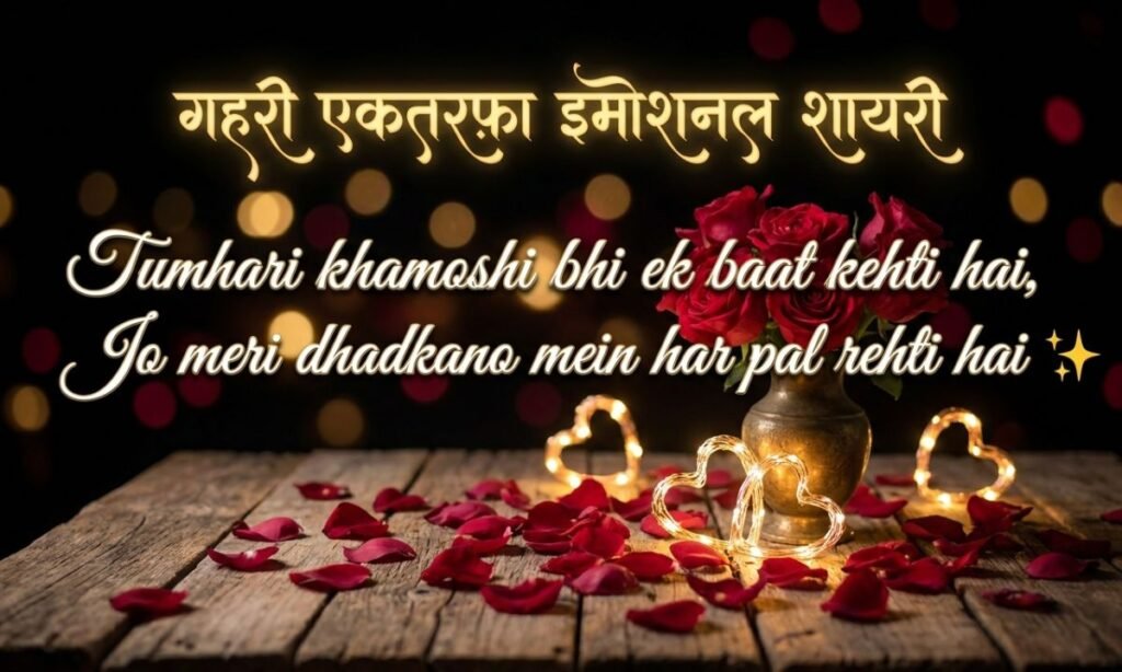 गहरी एकतरफ़ा इमोशनल शायरी