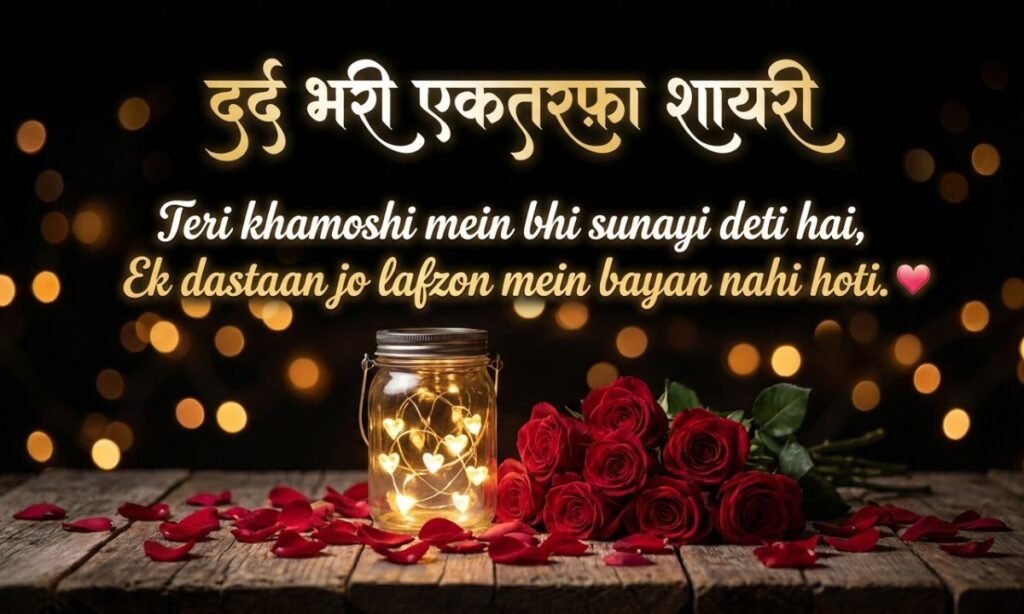 दर्द भरी एकतरफ़ा शायरी
