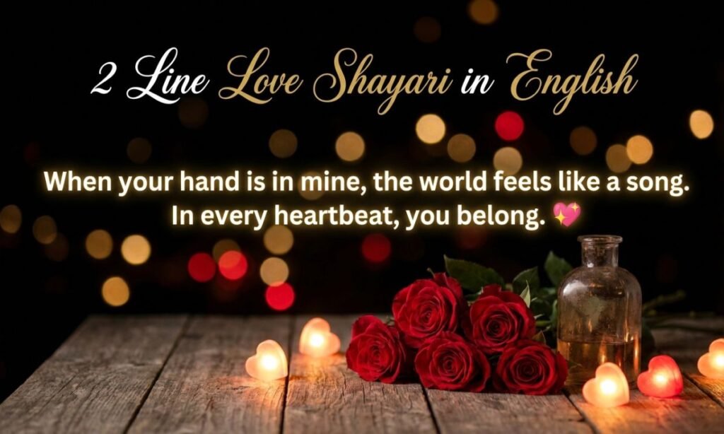 2 Line Love Shayari in English