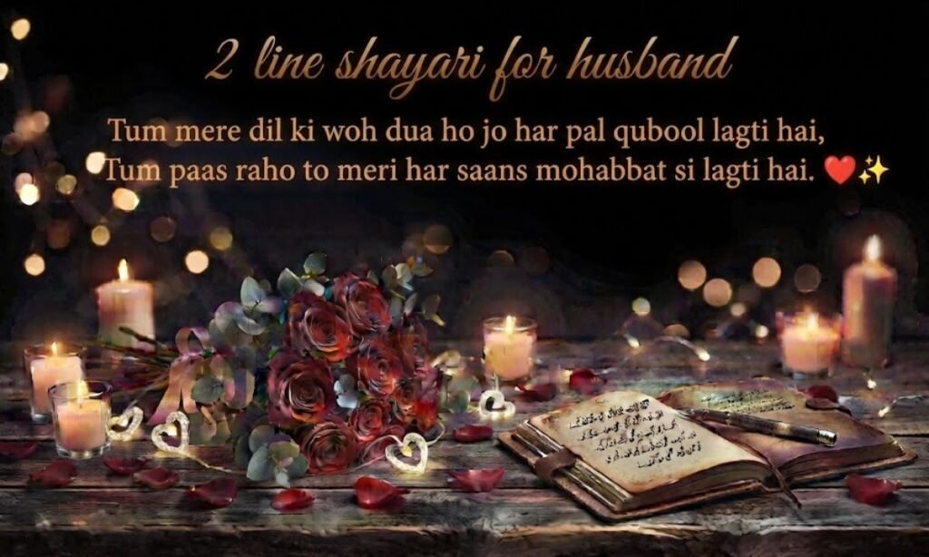 2 line shayari for husband