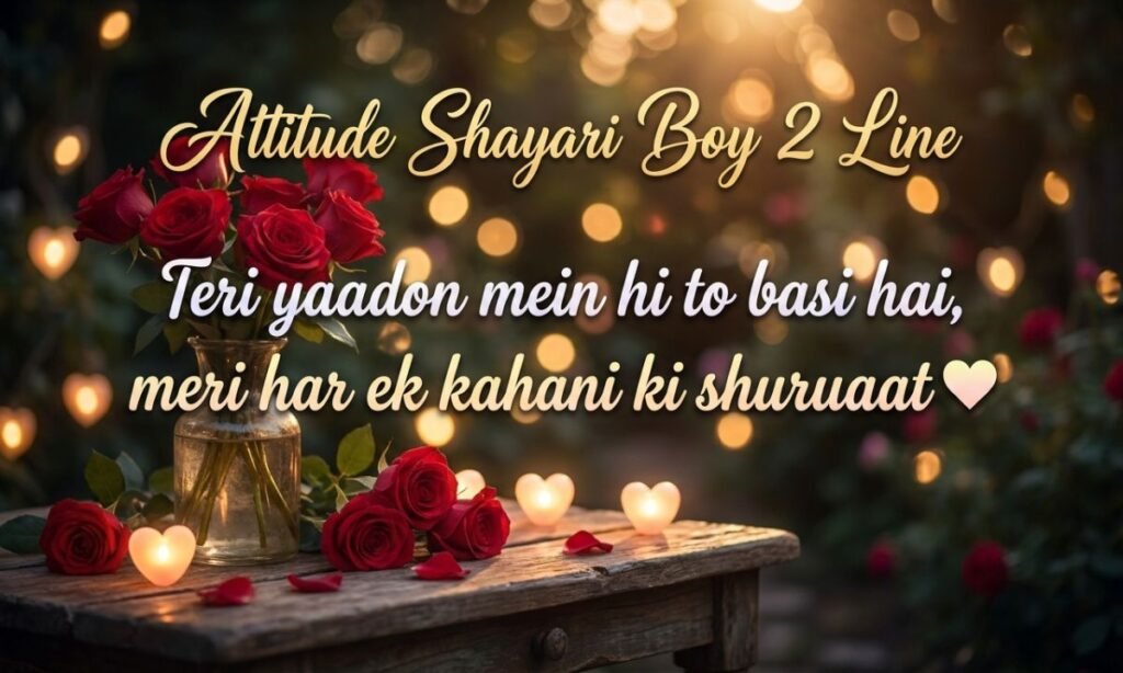 Attitude Shayari Boy 2 Line 
