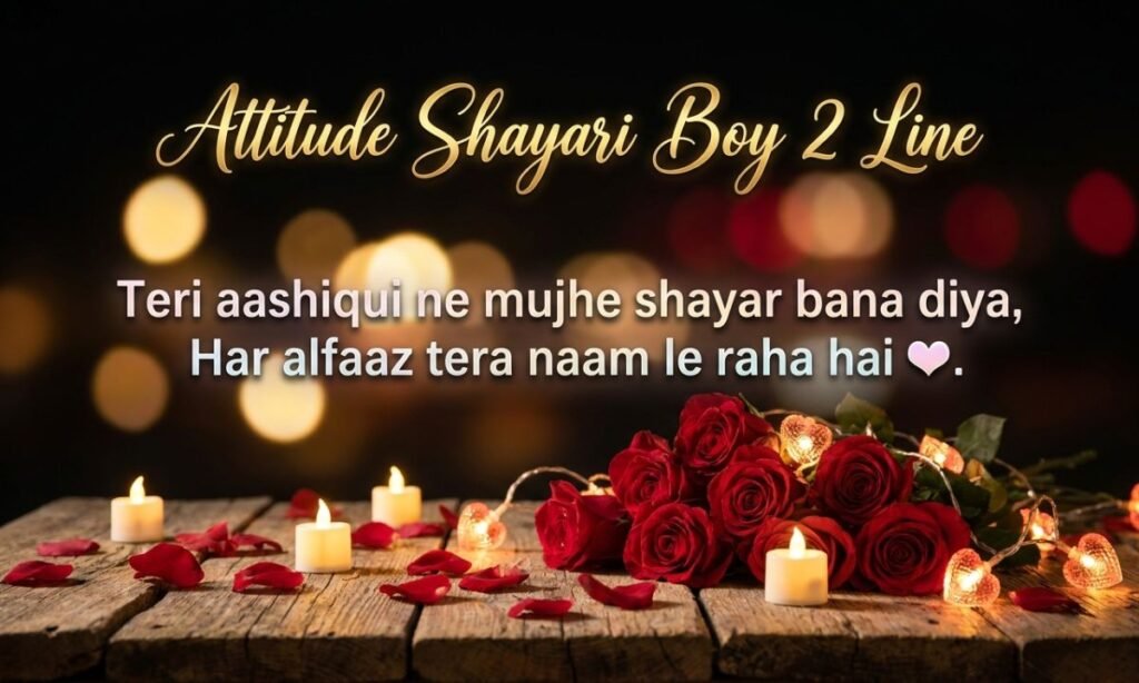 Attitude Shayari Boy 2 Line 
