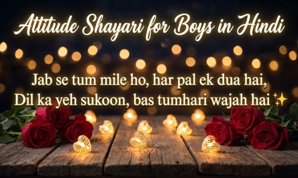 Attitude Shayari for Boys in Hindi