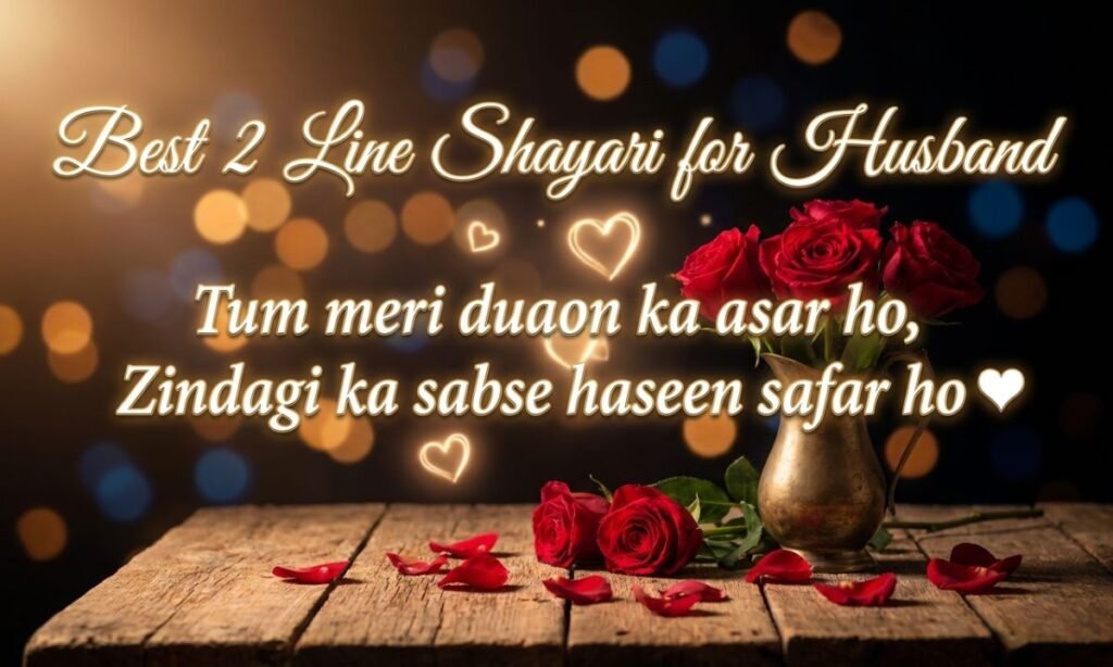 Best 2 Line Shayari for Husband
