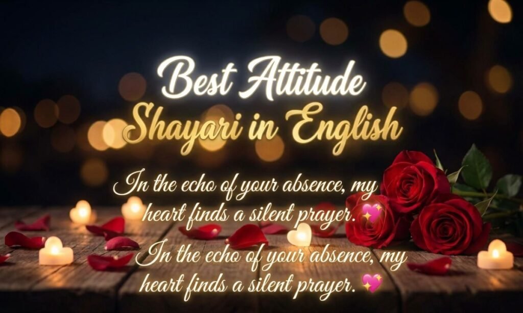 Best Attitude Shayari in English