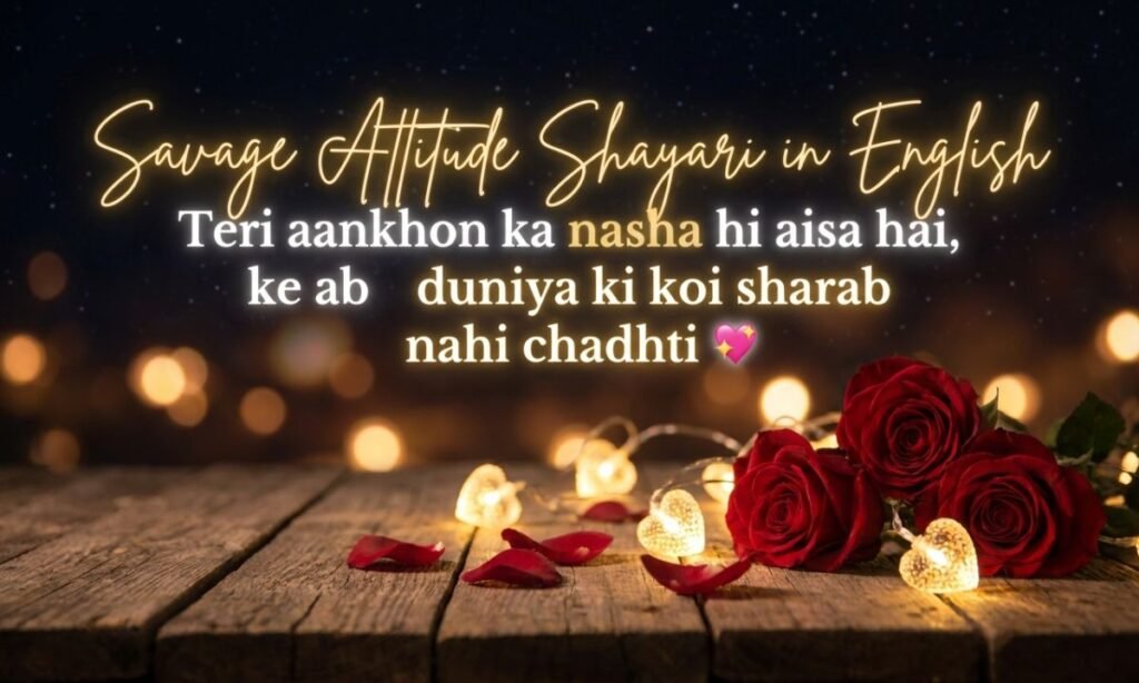 Savage Attitude Shayari in English
