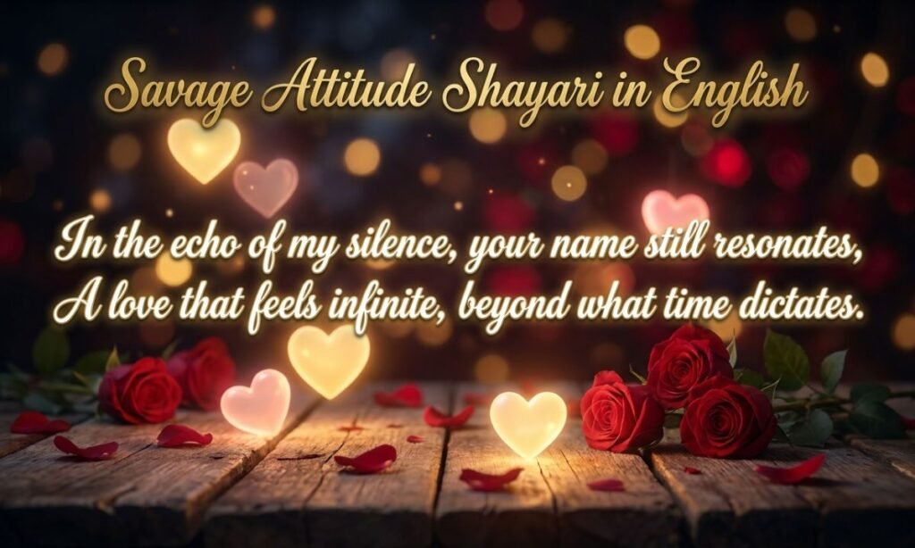 Savage Attitude Shayari in English