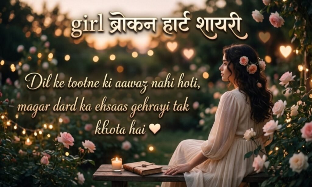 girl ब्रोकन हार्ट शायरी