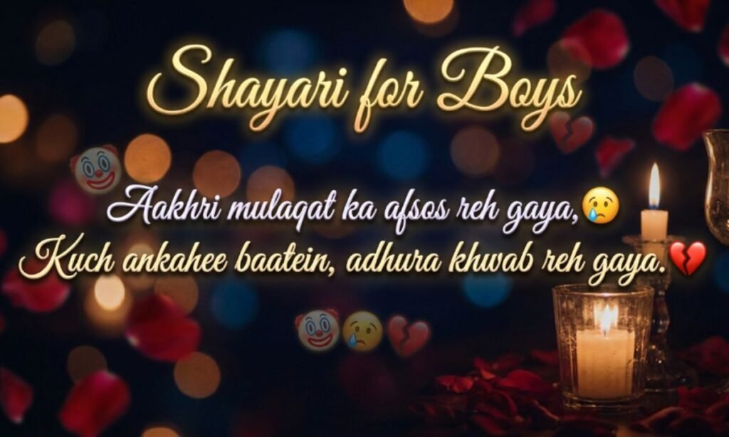 Shayari for Boys